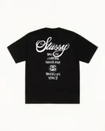 【送料無料】STÜSSY ワールドツアー T シャツ ブラック ユニセックス 半袖 - 画像 (2)