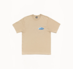 STÜSSY ステューシー WAVE OVAL ロゴ T シャツ カーキ 半袖 - 画像 (3)