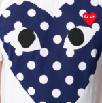 プレイコムデギャルソン 青ハト 上下反転プリント 半袖Tシャツ-ユニセックス - 画像 (2)
