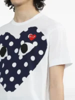 プレイコムデギャルソン 青ハト 上下反転プリント 半袖Tシャツ-ユニセックス - 画像 (3)