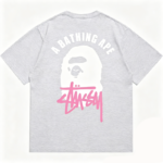 A BATHING APE × Stussy Tシャツ - 画像 (6)