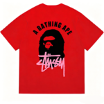 A BATHING APE × Stussy Tシャツ - 画像 (5)