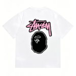 A BATHING APE × Stussy Tシャツ - 画像 (4)