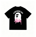 A BATHING APE × Stussy Tシャツ - 画像 (2)